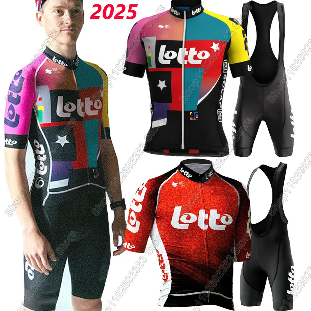Mountain Biking Shirts - Lotto team 2025 maillot de cyclisme