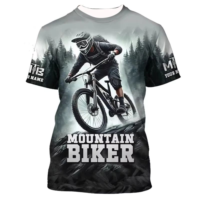 Mountain Biking Shirts - Nouveau T-shirt graphique de vélo de