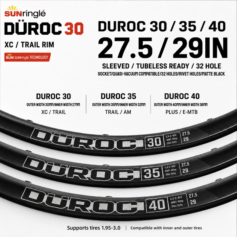Jantes VTT Sunringle DUROC 30  - Mountain Biking Xc avis et prix