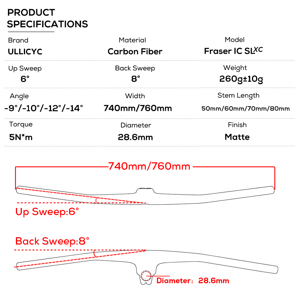 Guidon FRASER IC SL XC sans lo - Mountain Biking Xc avis et prix