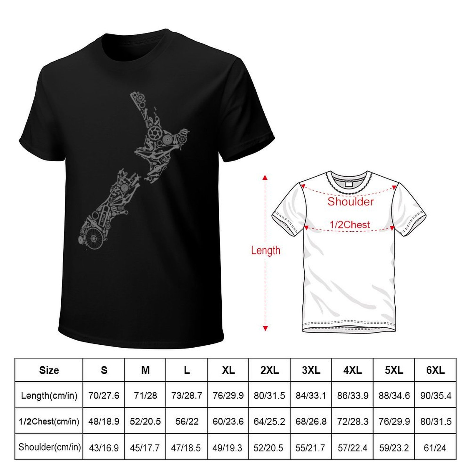 NOUVELLE-ZÉLANDE - T-shirt gri - Mountain Biking New Zealand avis et prix