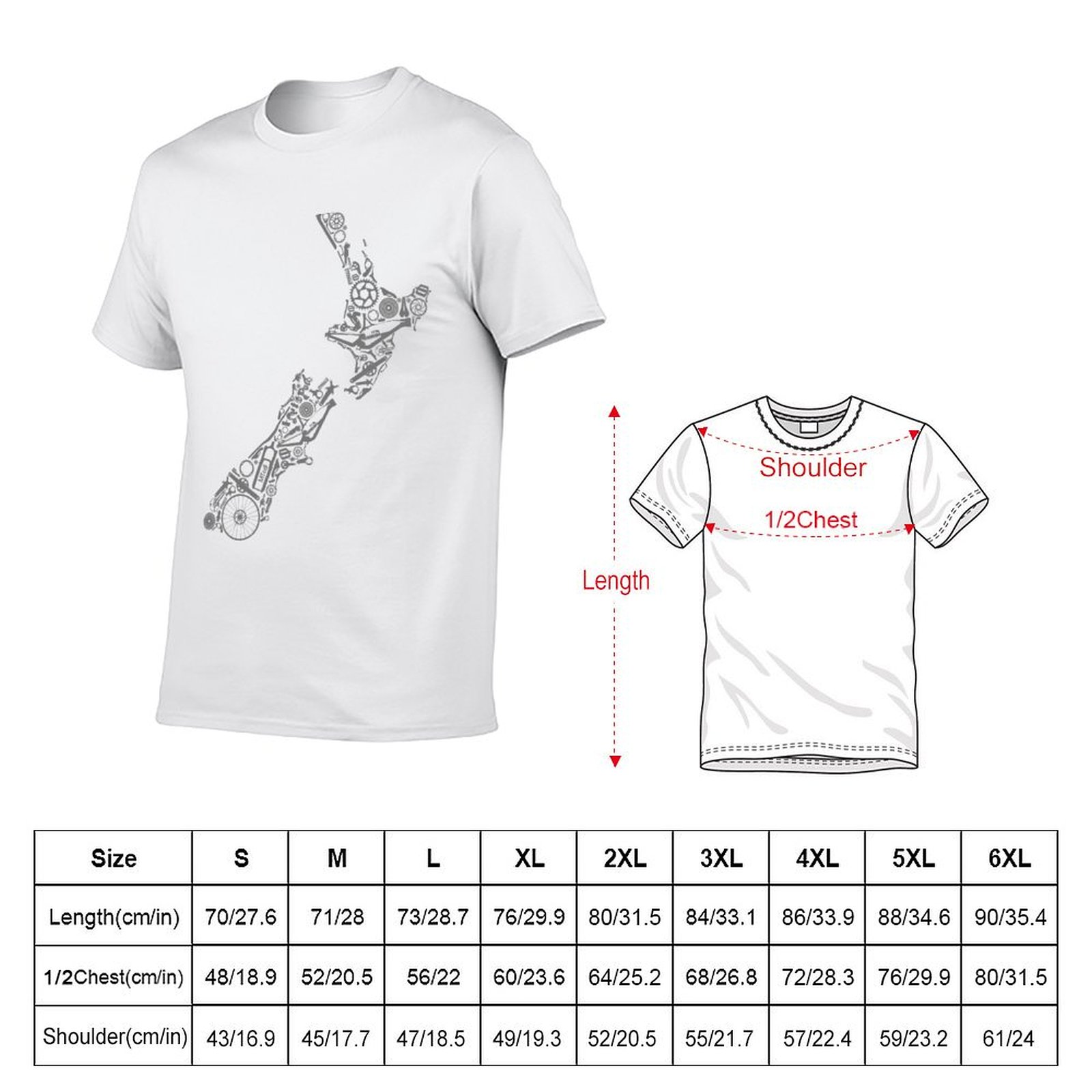 NOUVELLE-ZÉLANDE - T-shirt gri - Mountain Biking New Zealand avis et prix